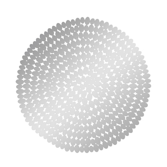 31" Silver Glam Ornamental Stainless Steel Wall Décor